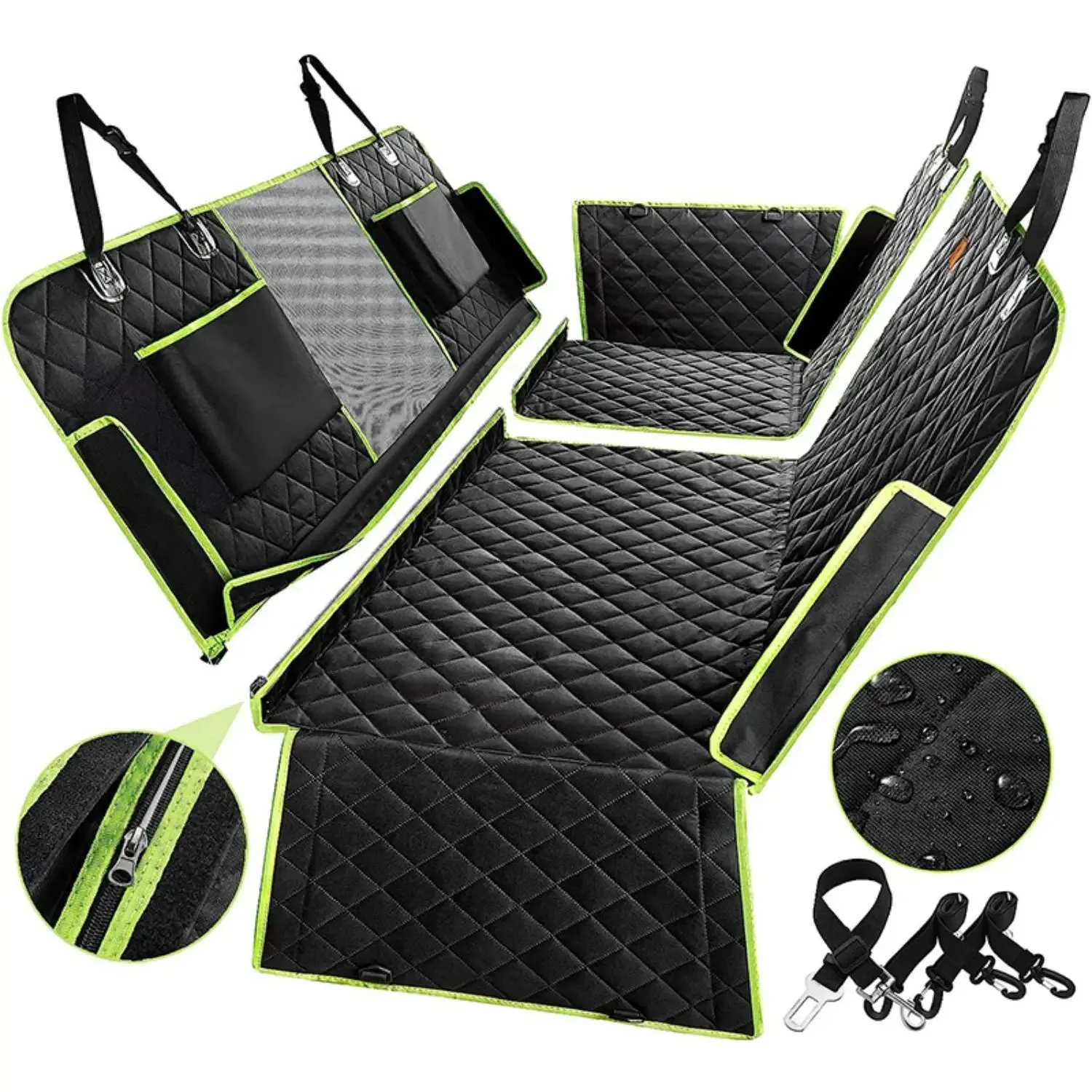 6-in-1 Waterproof Dog Car Seat Cover