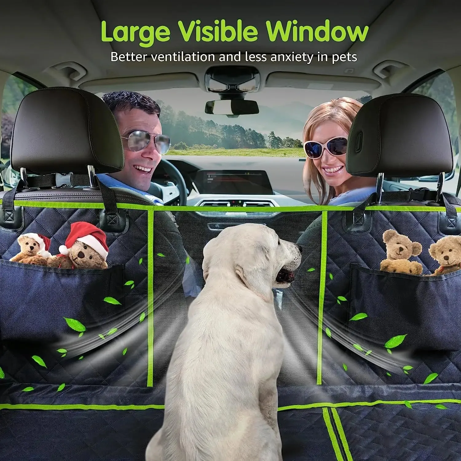 6-in-1 Waterproof Dog Car Seat Cover