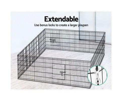 8 Panel Pet Playpen Crate - 30 Inch