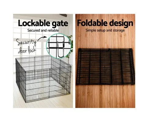 8 Panel Pet Playpen Crate - 30 Inch