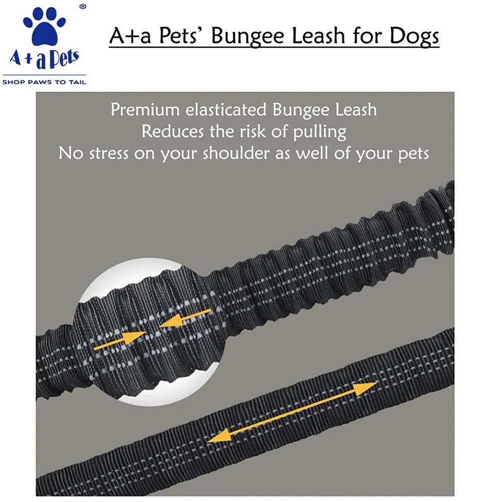 A a Pets' Heavy Duty Bungee Leash - Brown