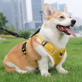 ALABAI Dog Harness, No Pull Adjustable Pet Harness with Soft Padded Handle, Reflective Control Harness for Medium Large Dogs, Comfortable, Durable, and Versatile for Easy Walking (Yellow, M)