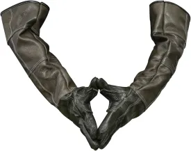 Animal Handling Gloves Bite Proof Reinforced Leather for Dog Training Cat Scratch Falcon Reptile Grabbing Snake