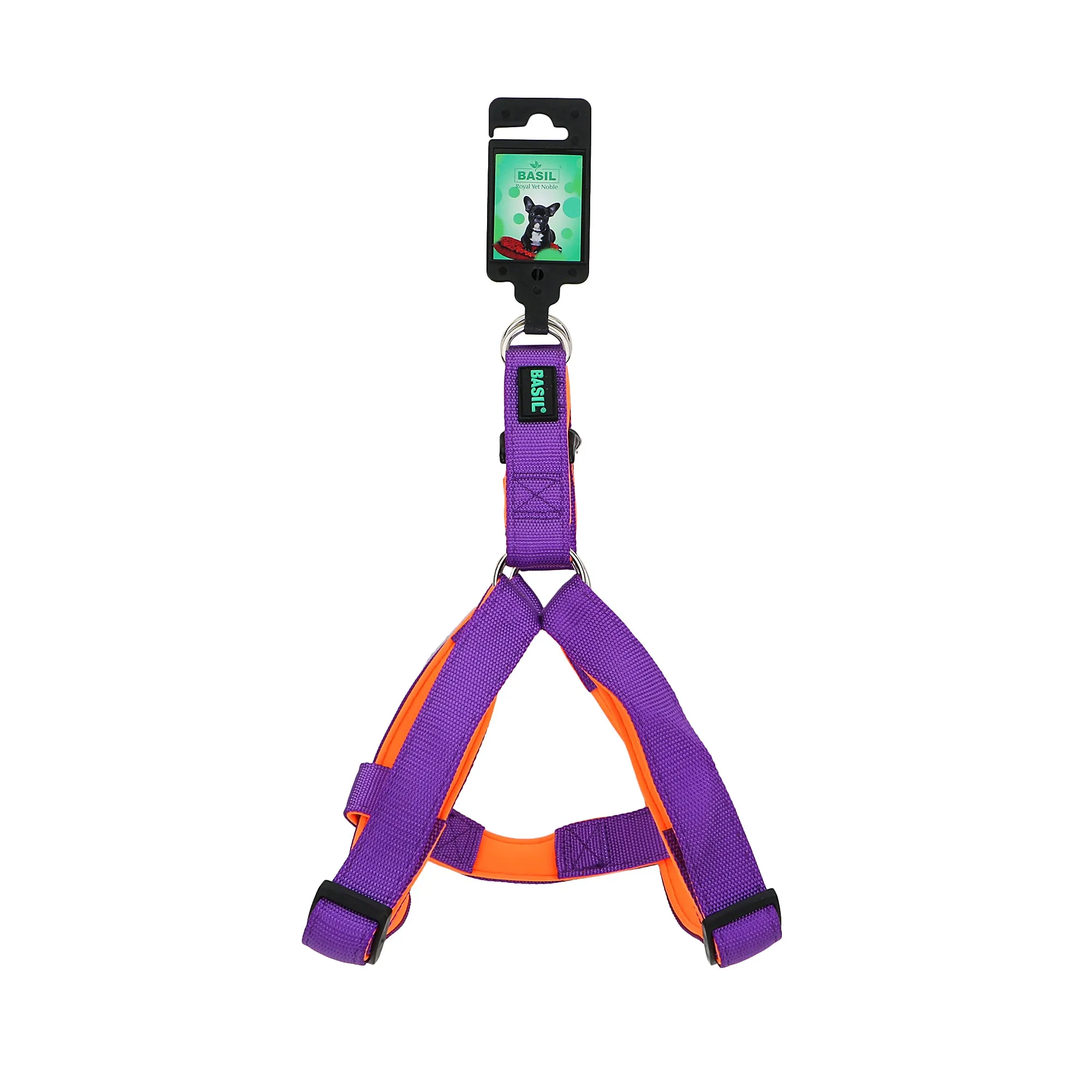 BASIL Padded Adjustable Harness for Dogs & Puppies (Purple)