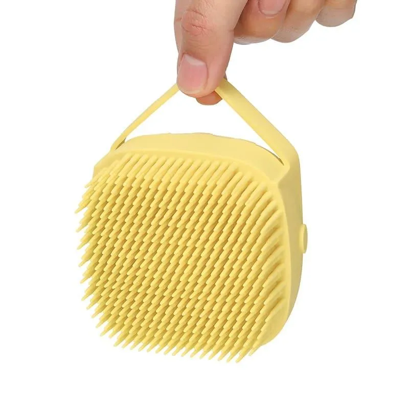 Bathroom Puppy Big Dog Cat Bath Massage Gloves Brush - Soft Safety Silicone Pet Accessories