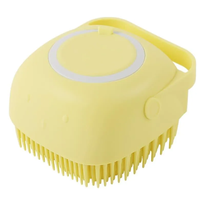 Bathroom Puppy Big Dog Cat Bath Massage Gloves Brush - Soft Safety Silicone Pet Accessories