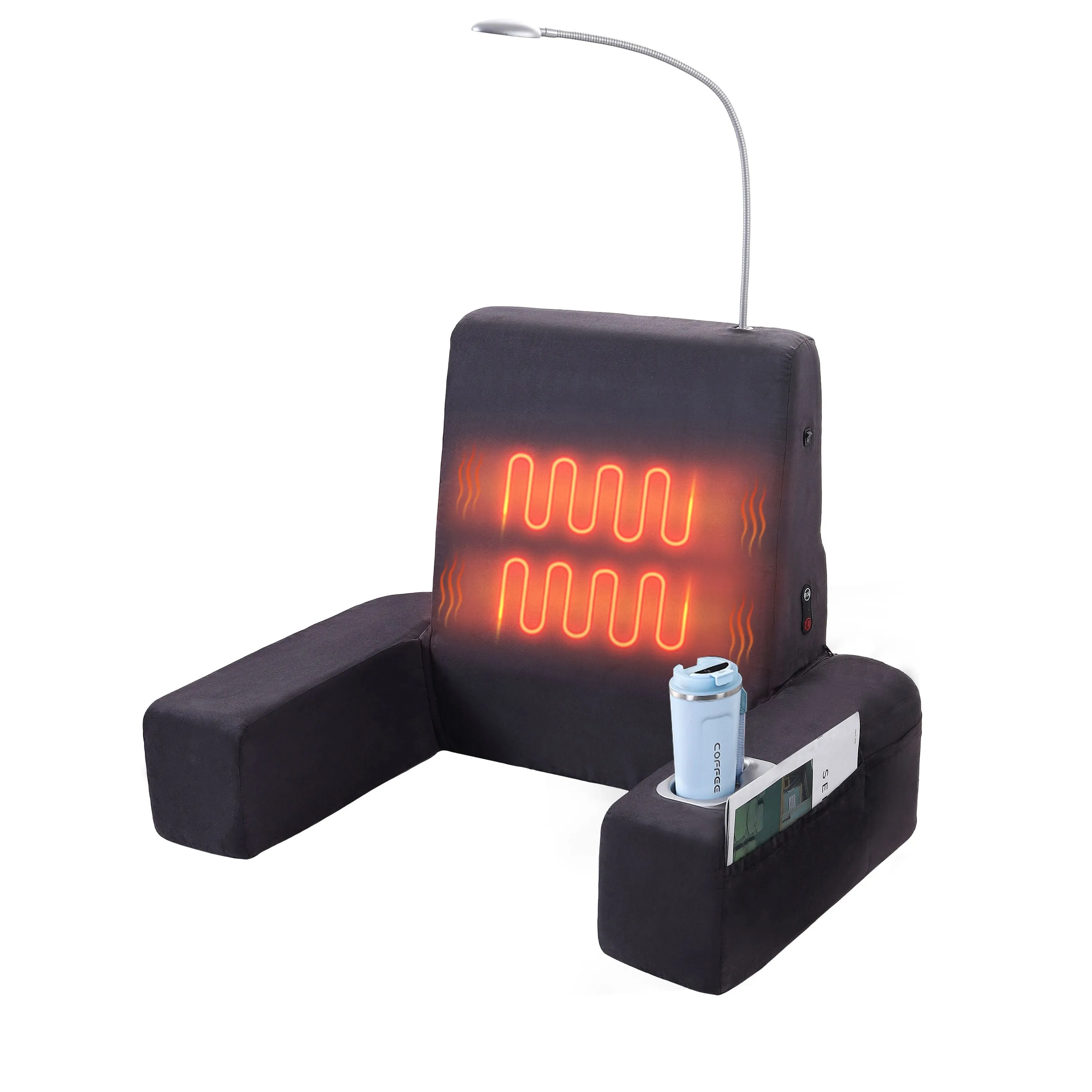 Bed Lounger with Heated Comfort Massage