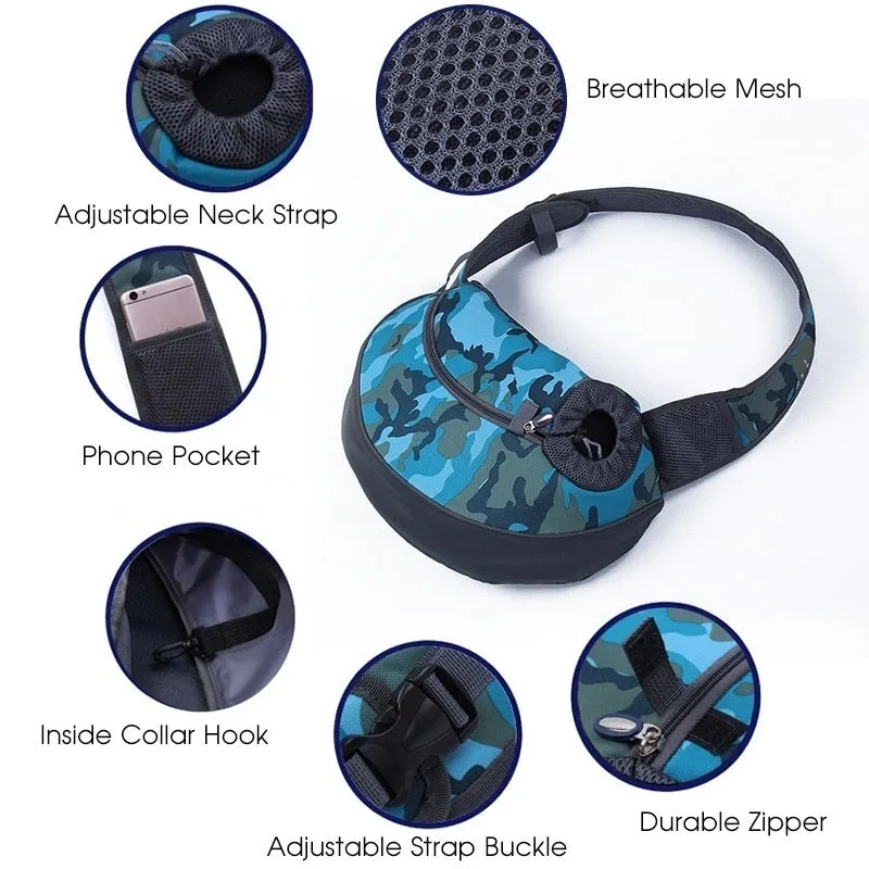 Best Fashionable Pet Carrier Bag Outdoor Breathable Sling Handbag Tote