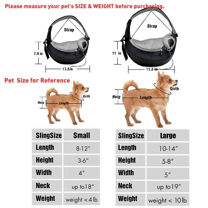 Best Fashionable Pet Carrier Bag Outdoor Breathable Sling Handbag Tote