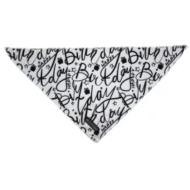 Black & White Birthday Bandana