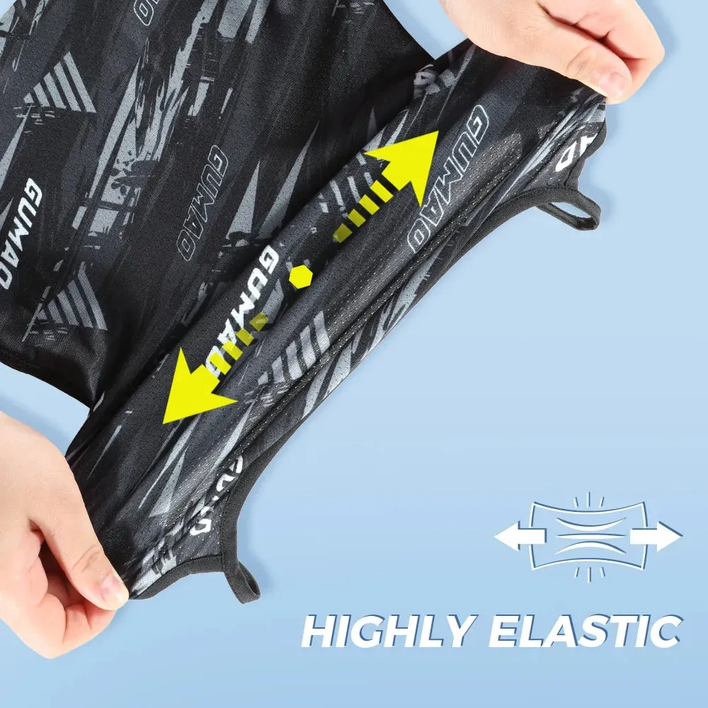 Breathable Bandana Hanging Ear Face Mask Cover Cycling Men Women Ice Cool Outdoor Sports Hiking Bicycle Neck Gaiter Scarf Summer