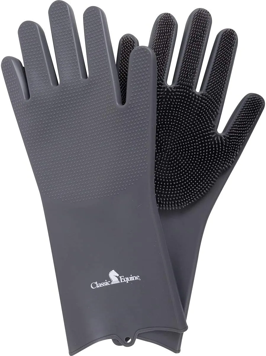 Classic Equine Horse Grooming Equestrian Pet Wash Gloves