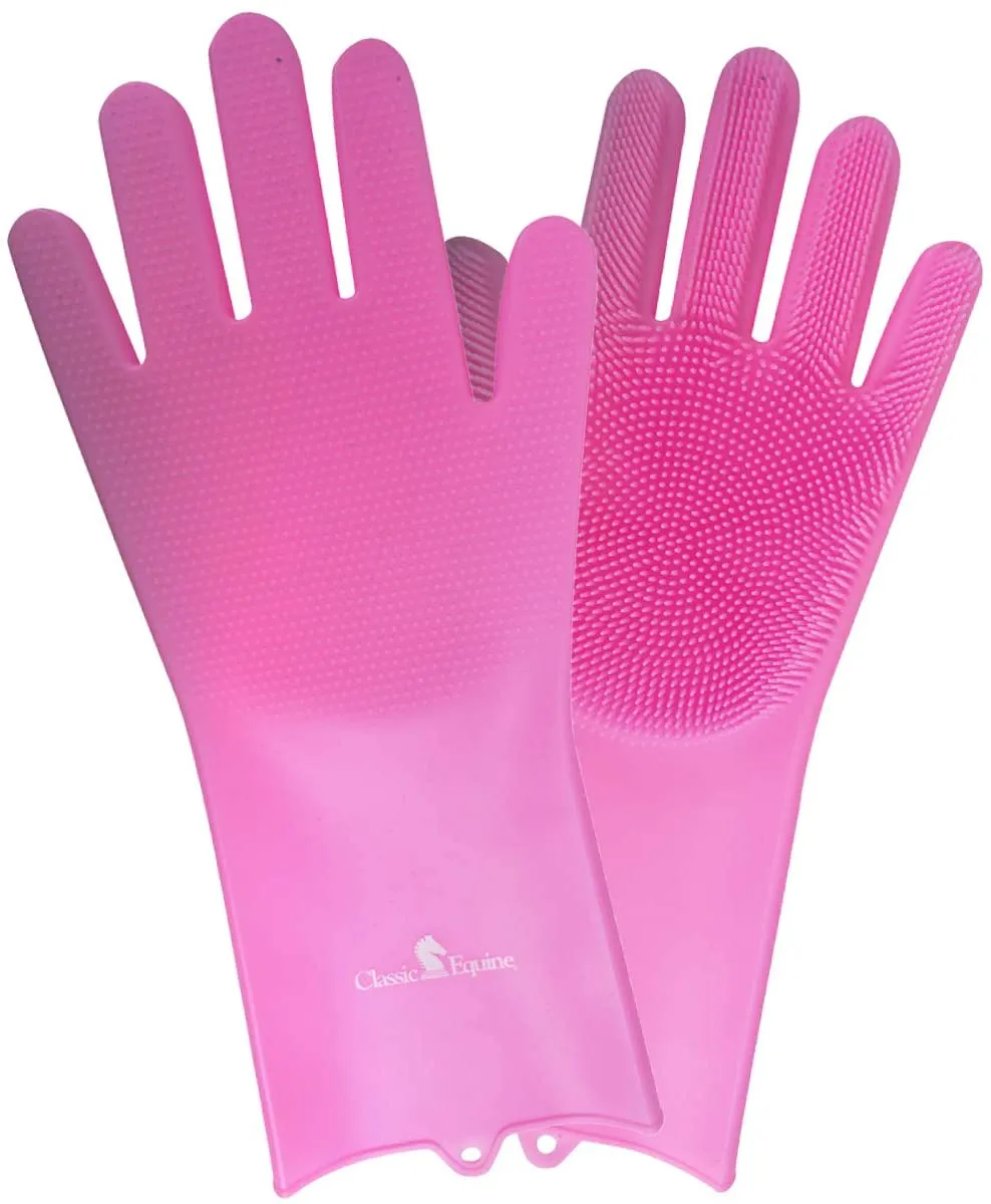 Classic Equine Horse Grooming Equestrian Pet Wash Gloves
