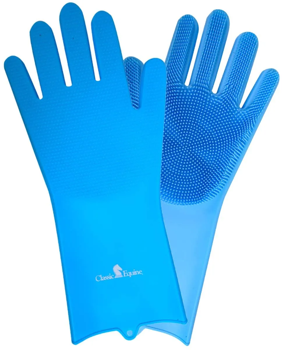 Classic Equine Horse Grooming Equestrian Pet Wash Gloves