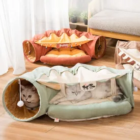 Collapsible cat tunnel