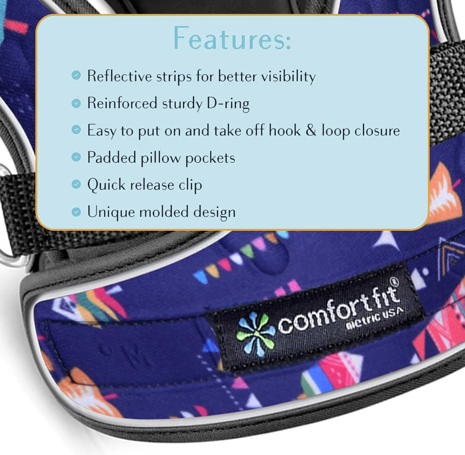 Comfort Fit Dog Harness for Small Medium Large Dogs No Pull Adjustable Pet Harness Easy Control Soft Padded Step in Dog Cat Harness for Walking Running Training All Weather Premium Dog Vest