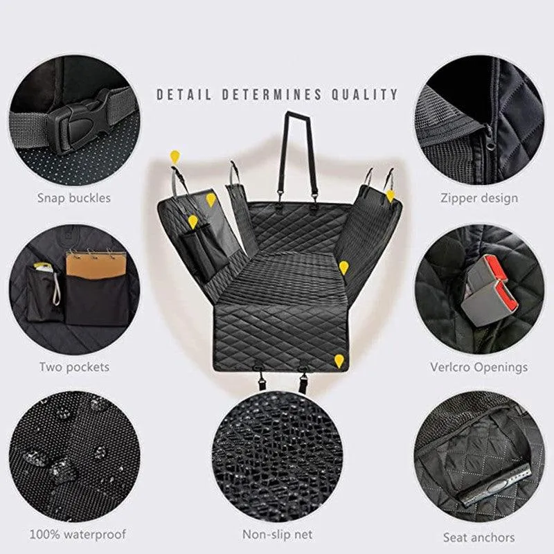 Convertible Waterproof Pet Car Seat Cover