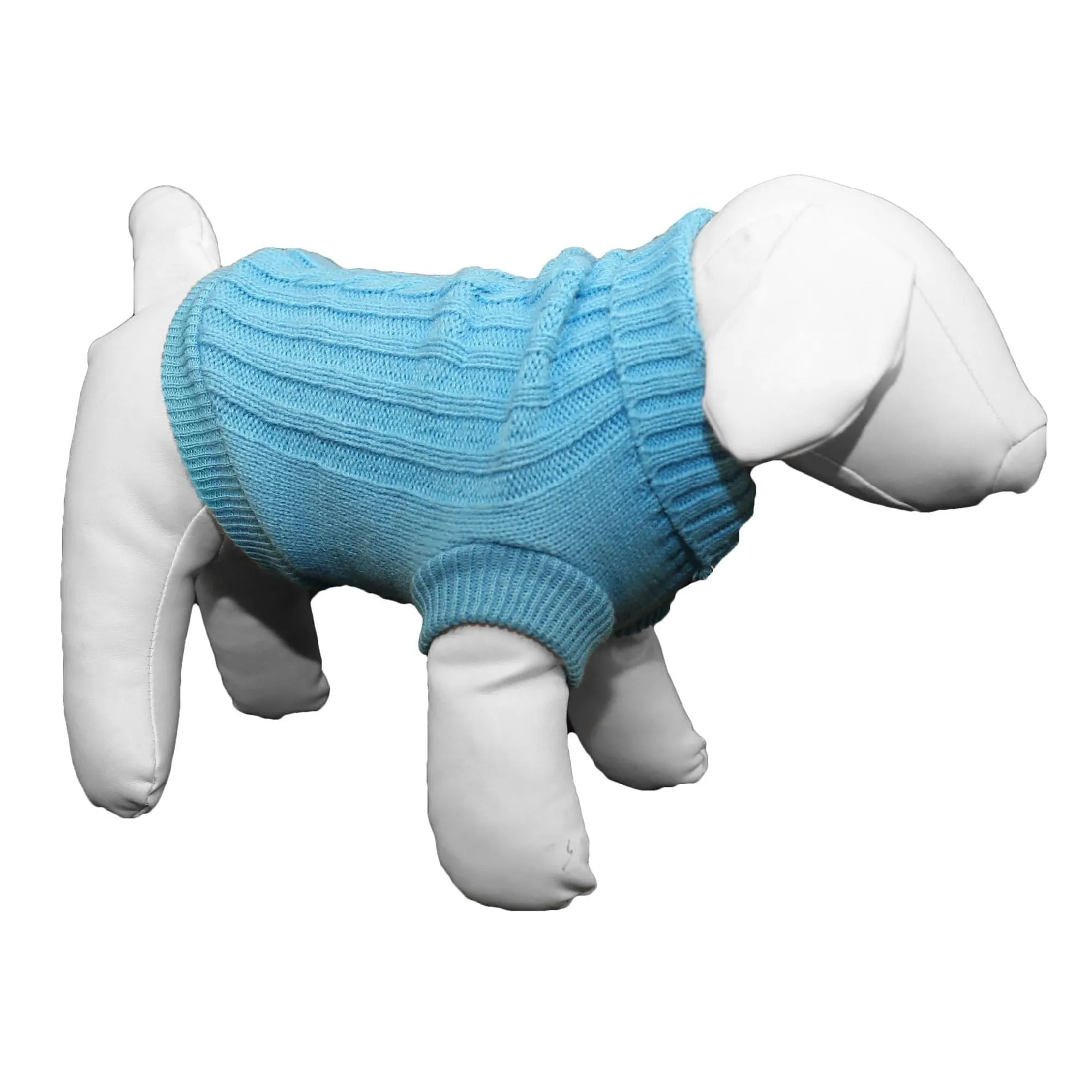 Cotton Rib-Collared Sweater