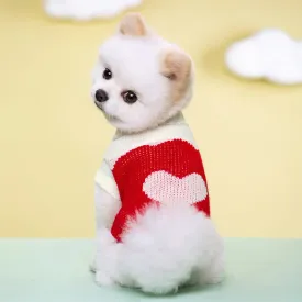 Cozy Autumn/Winter Knitted Sweater for Small Dogs and Cats - Ideal for Chihuahuas, Schnauzers, and Pets Seeking Soft and Warm Turtleneck Comfort