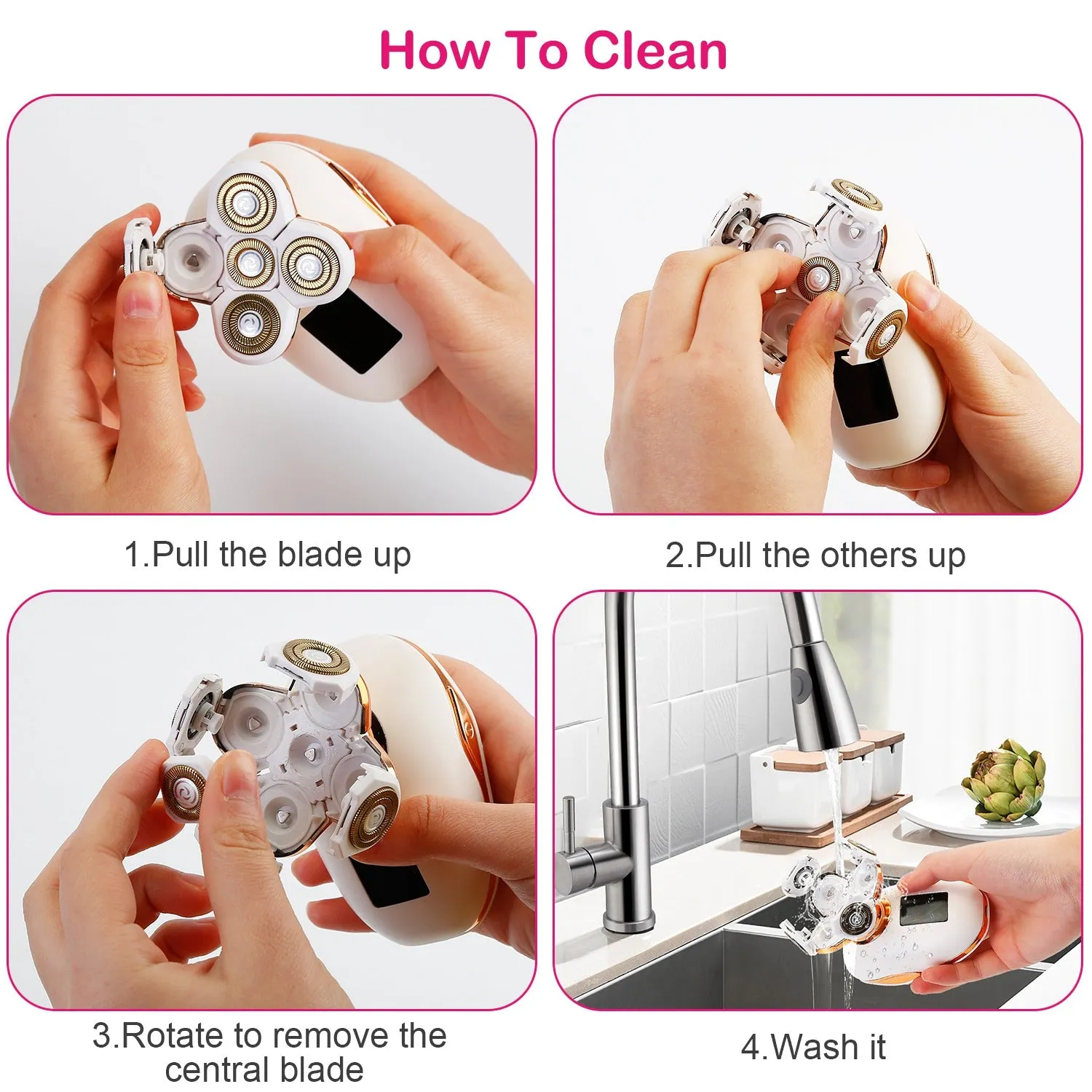Electric Razor for Women Painless Leg Shaver