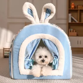 Foldable Dog House Kennel - Soft Pet Sleeping Bed Tent - Four Seasons Cat House - Indoor Dog Cave Sofa - Puppy Nest Basket - Pet Supplies