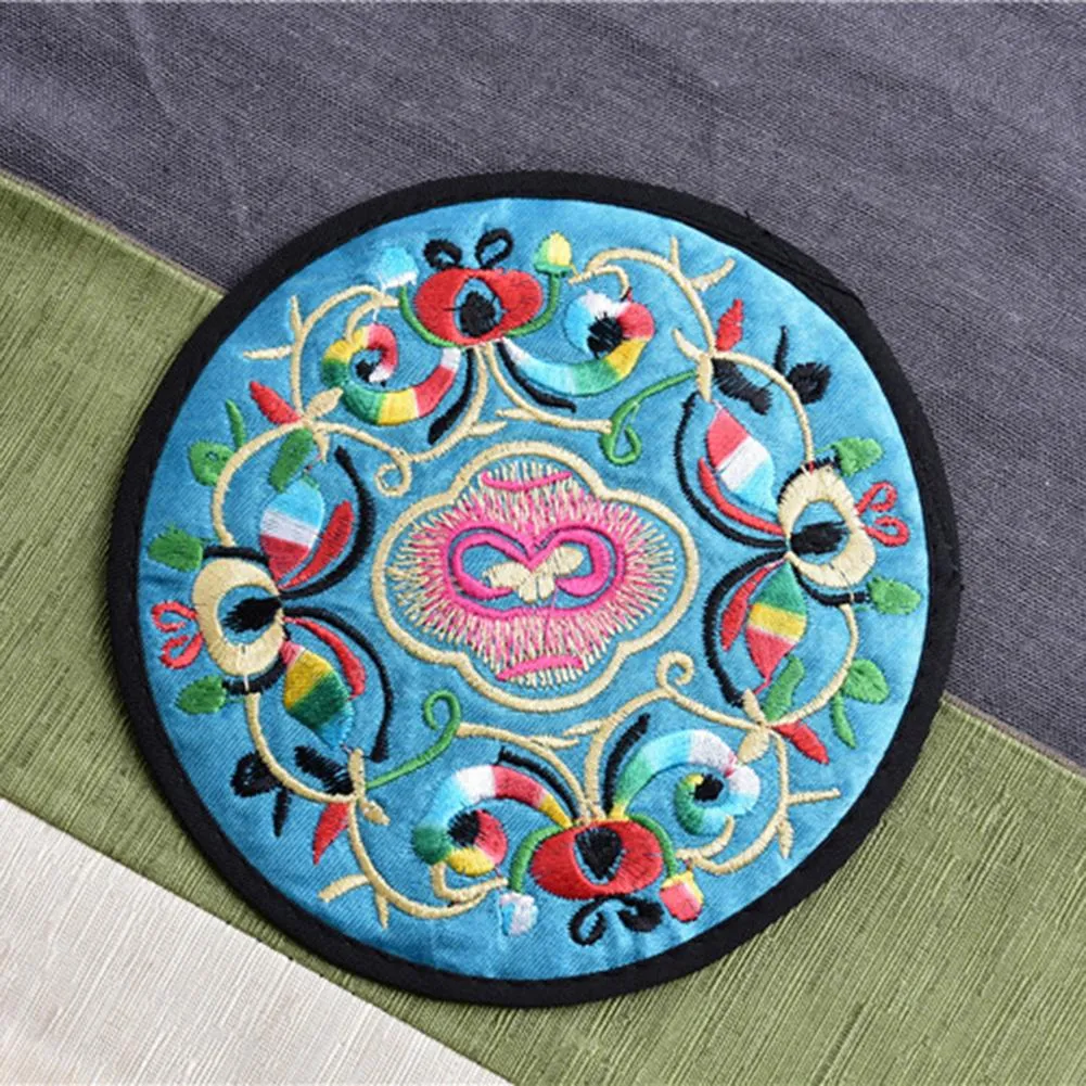 Funki Buys | Coasters | Chinese Floral Embroidered Mats 10 Pcs