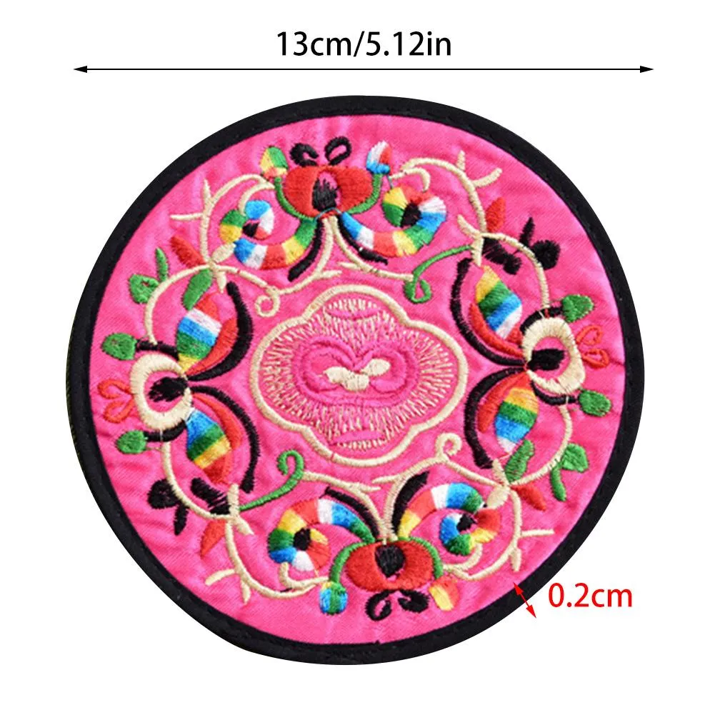 Funki Buys | Coasters | Chinese Floral Embroidered Mats 10 Pcs