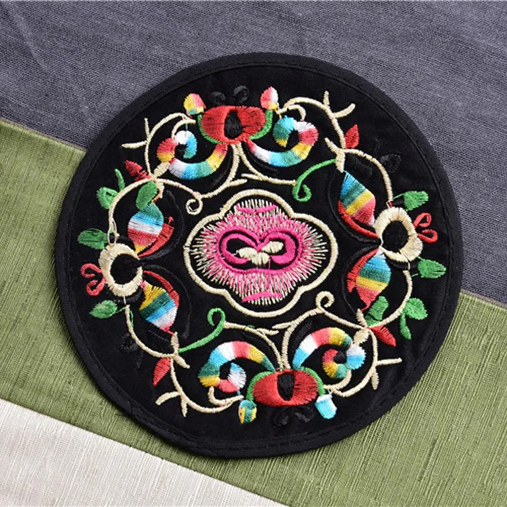 Funki Buys | Coasters | Chinese Floral Embroidered Mats 10 Pcs