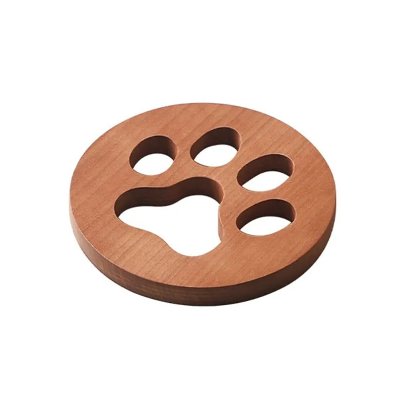 Funki Buys | Coasters | Cut Out Wood Cat Paw Coasters 2 Pcs