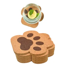 Funki Buys | Coasters | Cute Cat Paw Cork Coasters 5 Pcs
