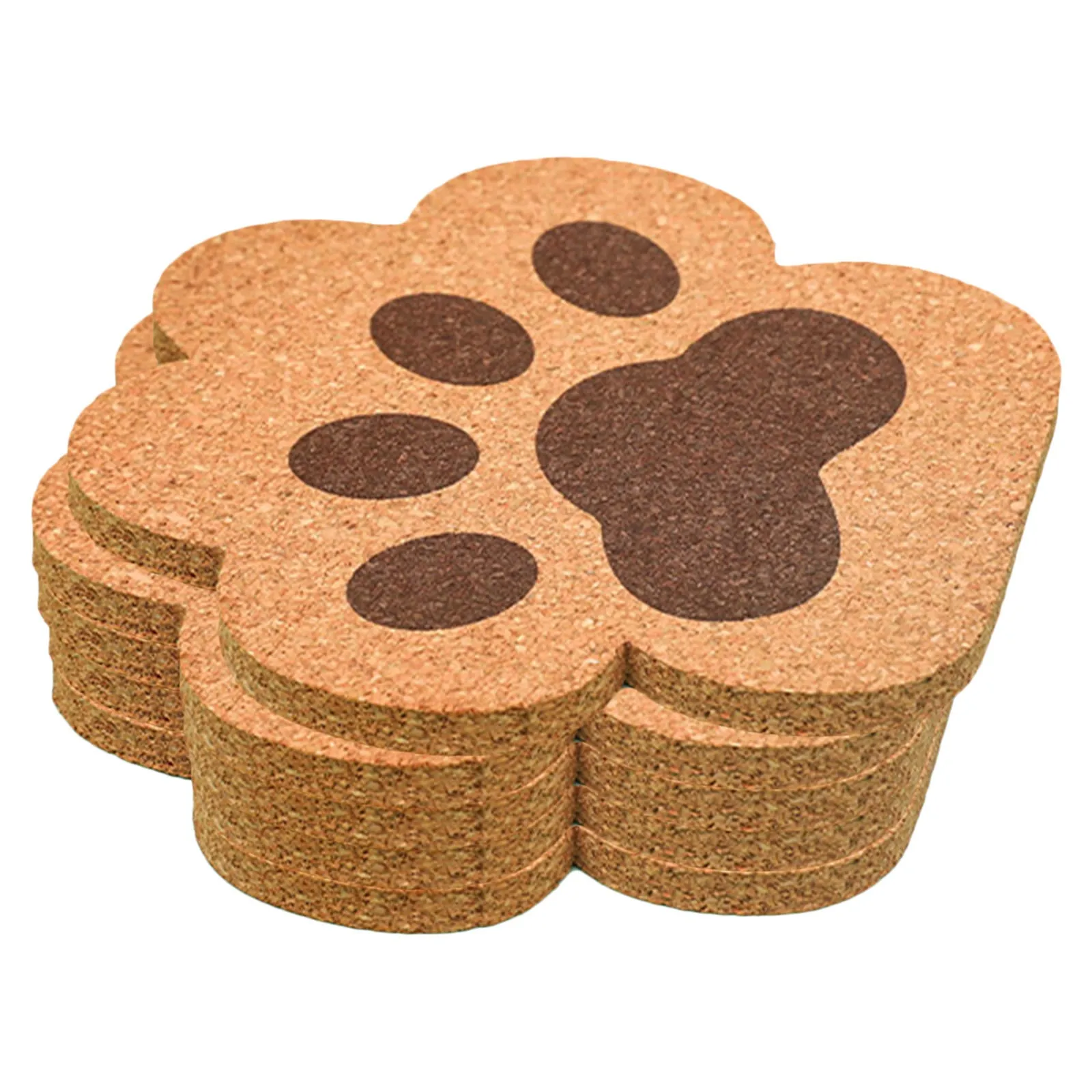 Funki Buys | Coasters | Cute Cat Paw Cork Coasters 5 Pcs