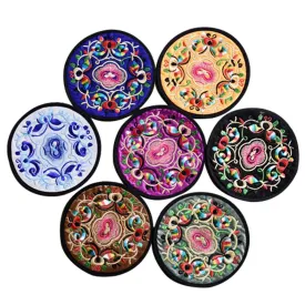 Funki Buys | Coasters | Vintage Embroidered Cup Mats 10 Pcs