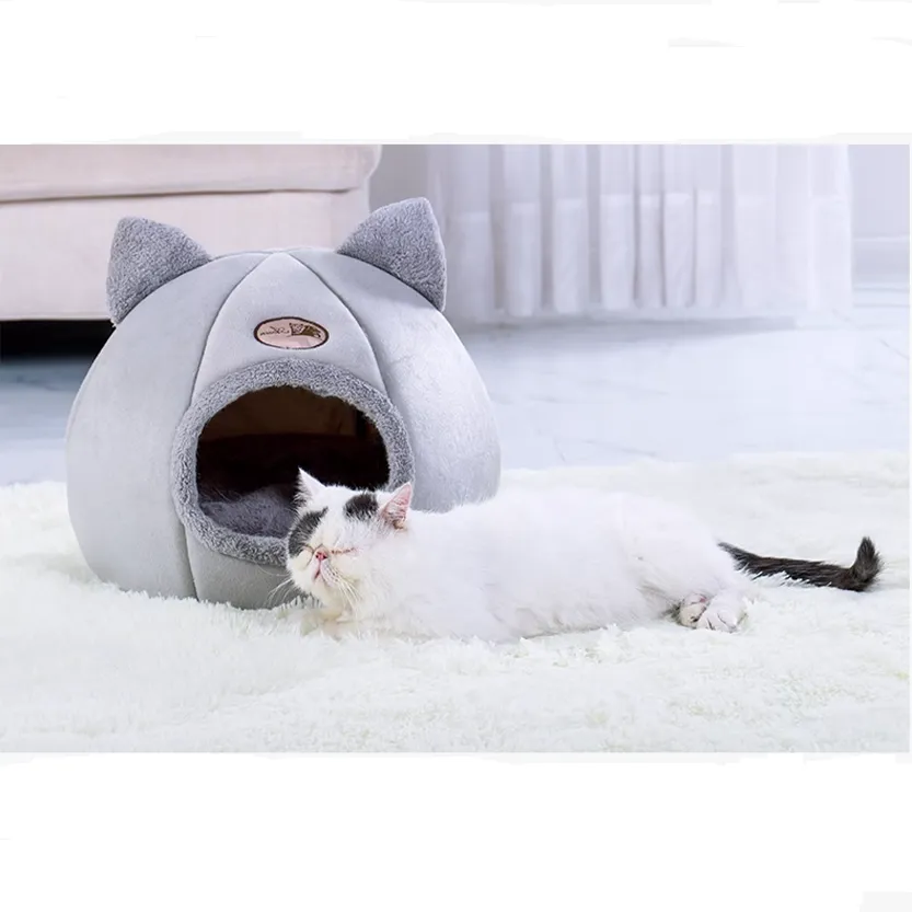 Funki Buys | Pet Beds | Cat Beds | Cozy Sweet Pink Cave House