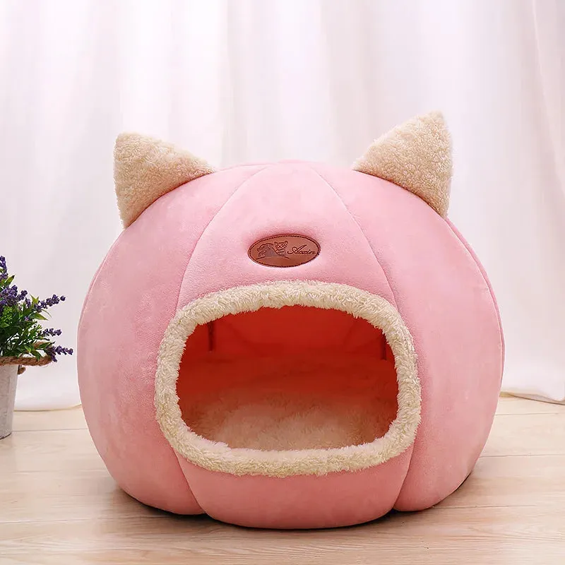 Funki Buys | Pet Beds | Cat Beds | Cozy Sweet Pink Cave House