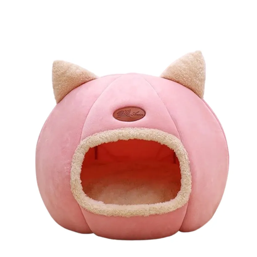 Funki Buys | Pet Beds | Cat Beds | Cozy Sweet Pink Cave House