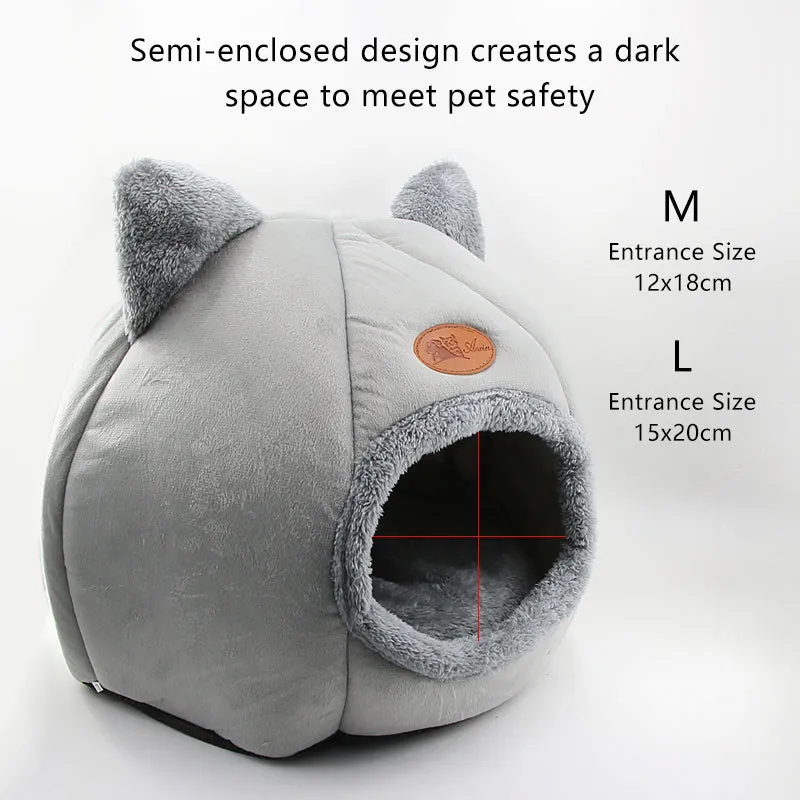 Funki Buys | Pet Beds | Cat Beds | Cozy Sweet Pink Cave House