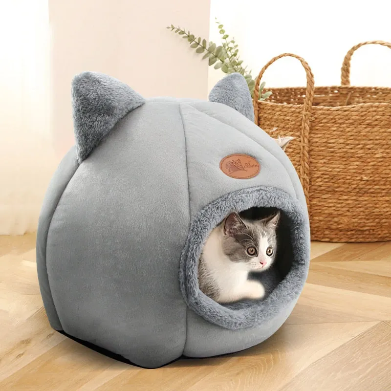 Funki Buys | Pet Beds | Cat Beds | Cozy Sweet Pink Cave House