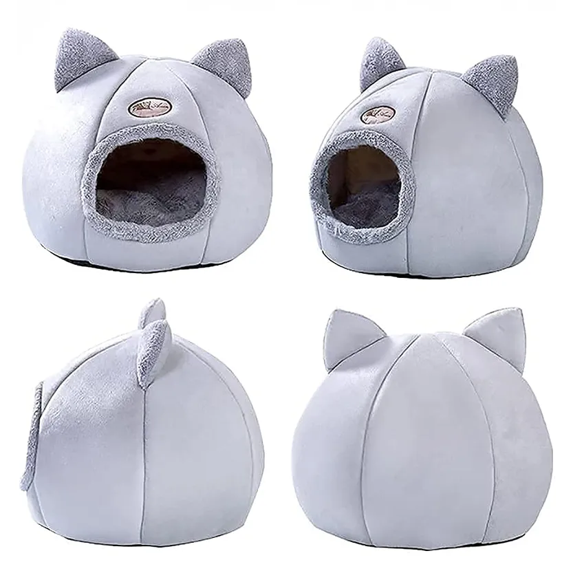 Funki Buys | Pet Beds | Cat Beds | Cozy Sweet Pink Cave House