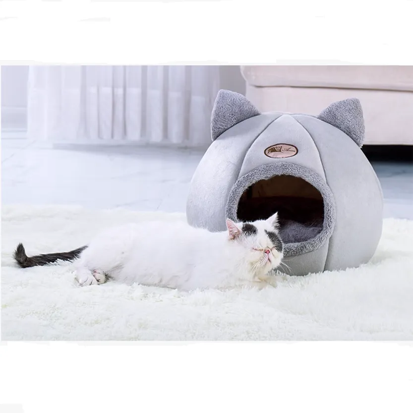 Funki Buys | Pet Beds | Cat Beds | Cozy Sweet Pink Cave House
