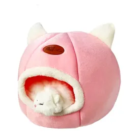 Funki Buys | Pet Beds | Cat Beds | Cozy Sweet Pink Cave House