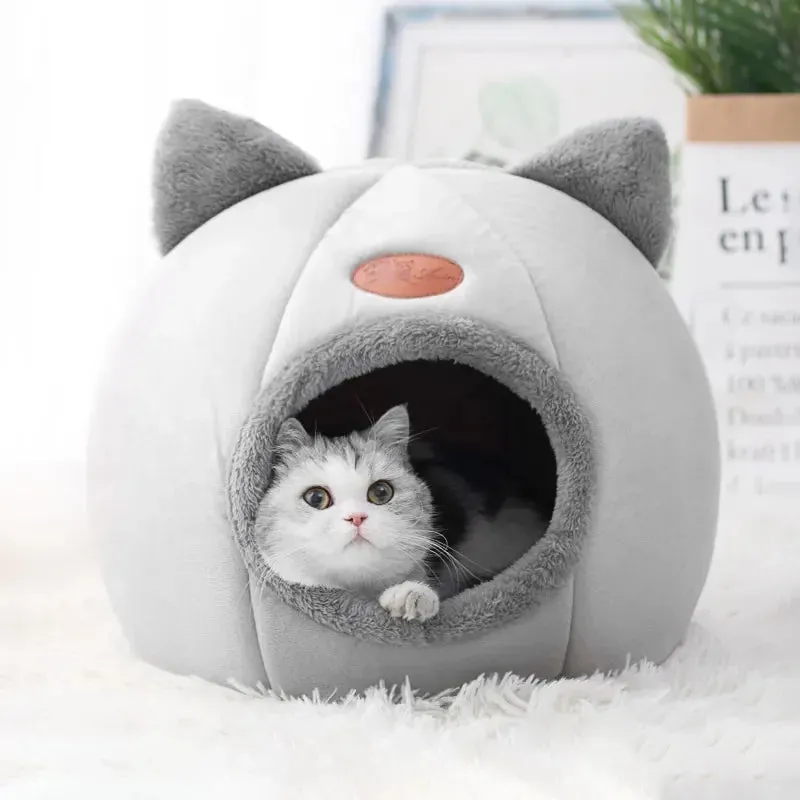 Funki Buys | Pet Beds | Cat Beds | Cozy Sweet Pink Cave House