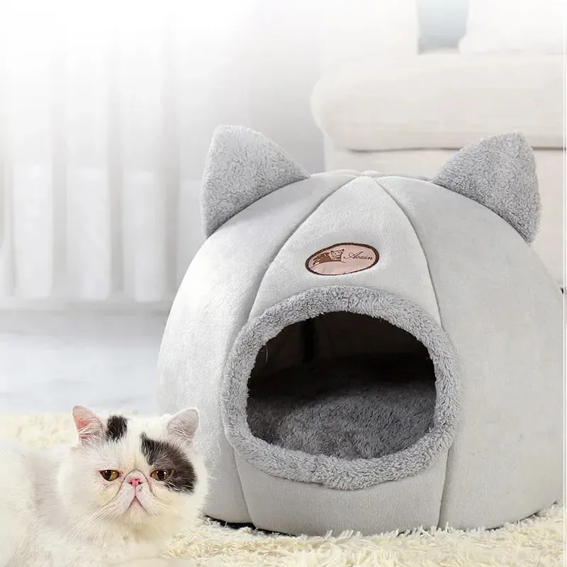Funki Buys | Pet Beds | Cat Beds | Cozy Sweet Pink Cave House