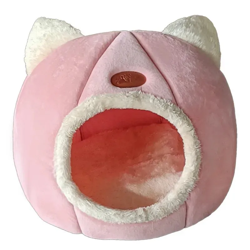 Funki Buys | Pet Beds | Cat Beds | Cozy Sweet Pink Cave House