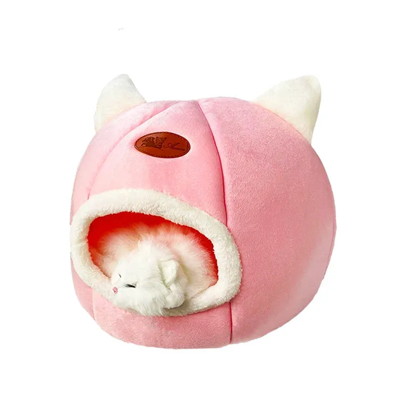 Funki Buys | Pet Beds | Cat Beds | Cozy Sweet Pink Cave House