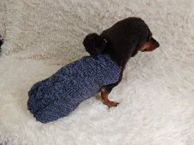 Hooded Dog pet Sweater, Sweater with hood for dachshund or small dog, sweatshirt knitted for dog