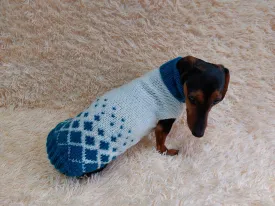 Jacquard Winter Pet Coat,Dog Sweater,Dachshund Cardigan