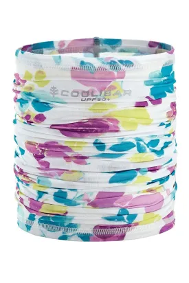 Kid's Virasana Performance Gaiter  |  White Dynamic Floral
