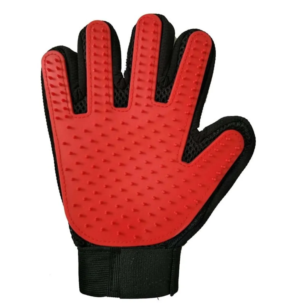 Kiki N Pooch True Touch Grooming Gloves for Dogs and Cats (Pink)