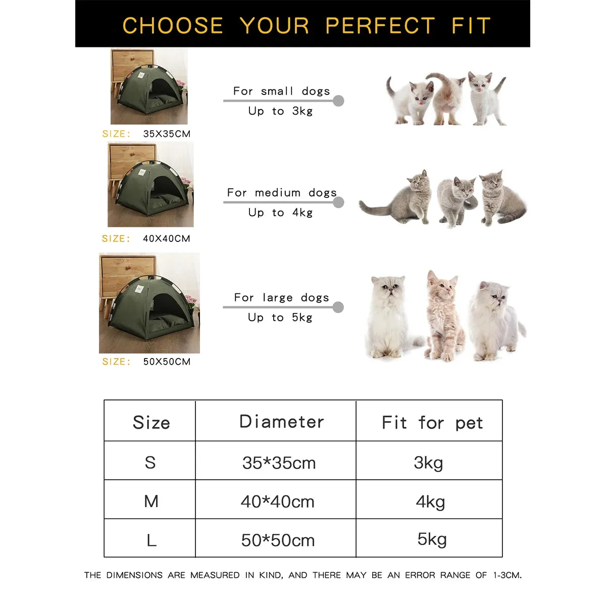 Luxury Pet Tent Bed for Cats - Cozy Winter Cushions and Accessories for Comfort and Style
