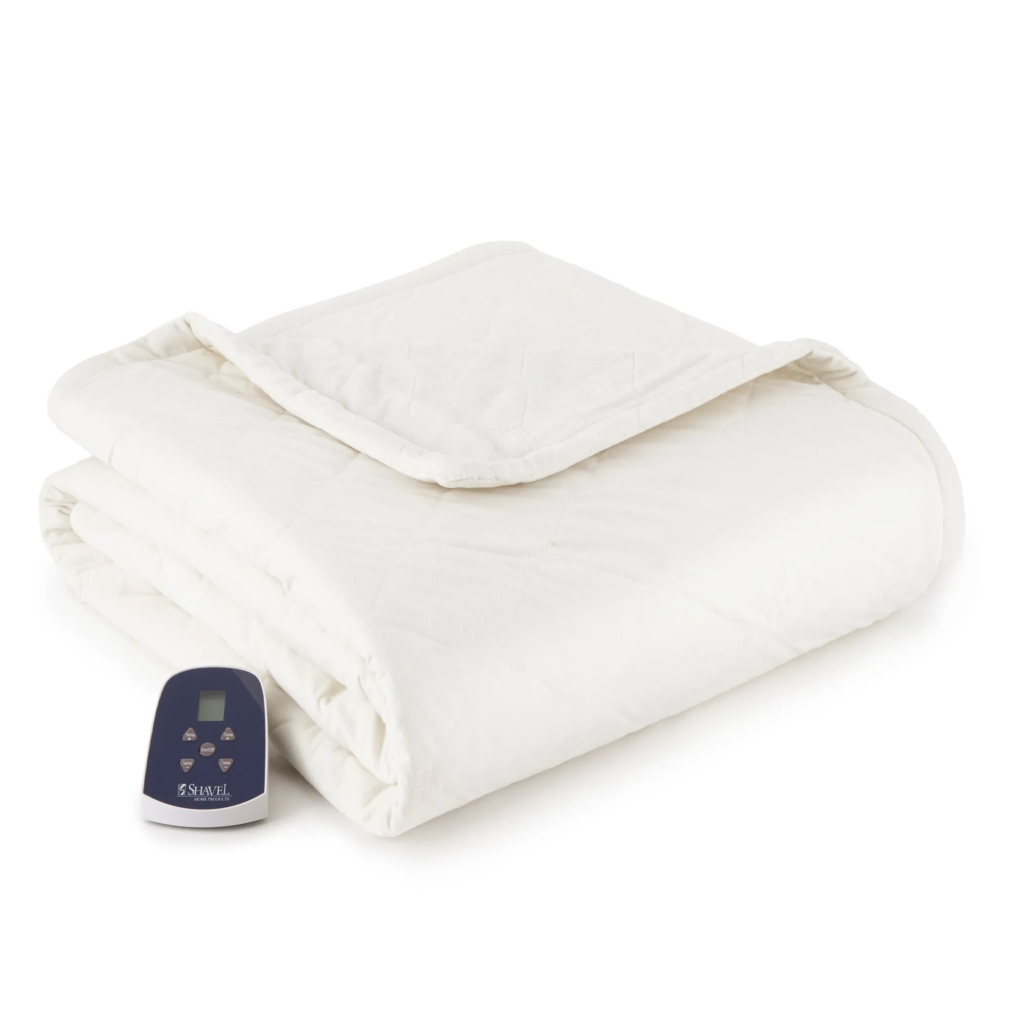 Micro Flannel Reversible Electric Throw Blanket 62" x 84" by Shavel Home Products